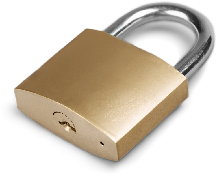 Padlock Isolated on White Background